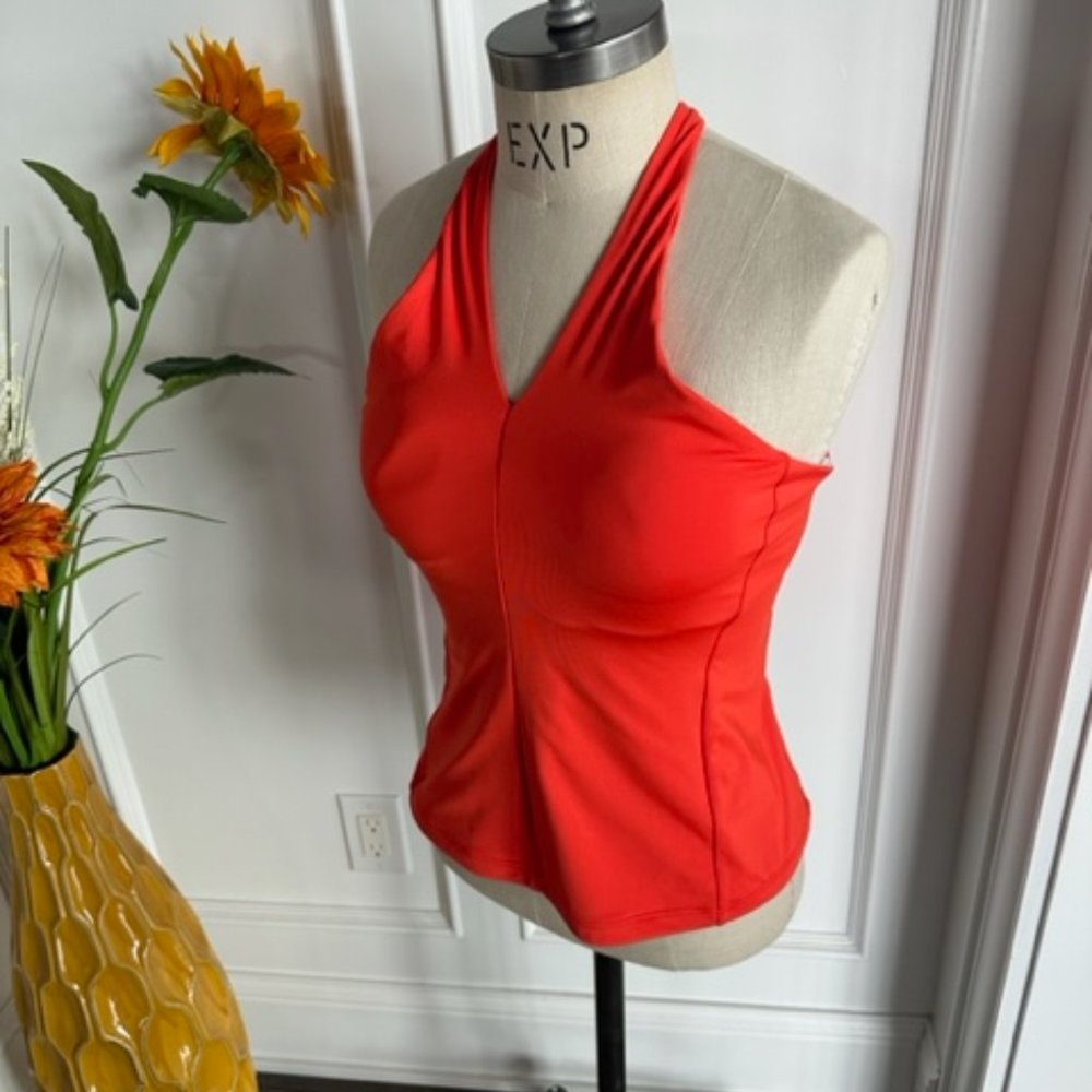 Athleta Orange Criss Cross Bra Tank - Picture 4 of 12
